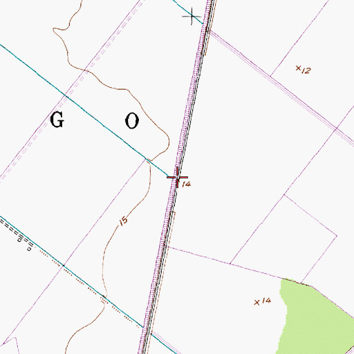 Topographic Map of Johnson Siding, NC
