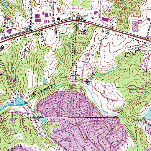 Topographic Map of Timber Trails, NC
