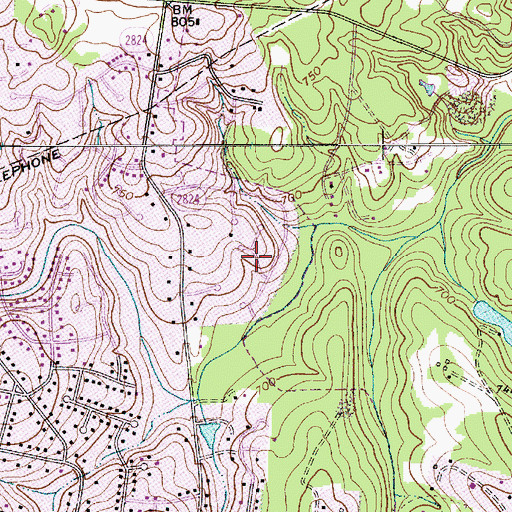 Topographic Map of Embassy East, NC