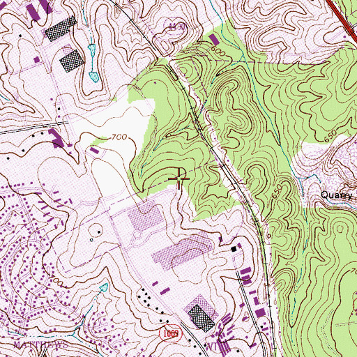 Topographic Map of Forest Homes, NC