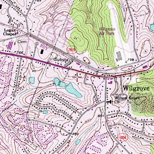 Topographic Map of Manchester, NC