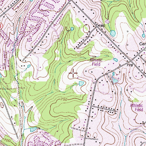 Topographic Map of Wyndemere Crossing, NC
