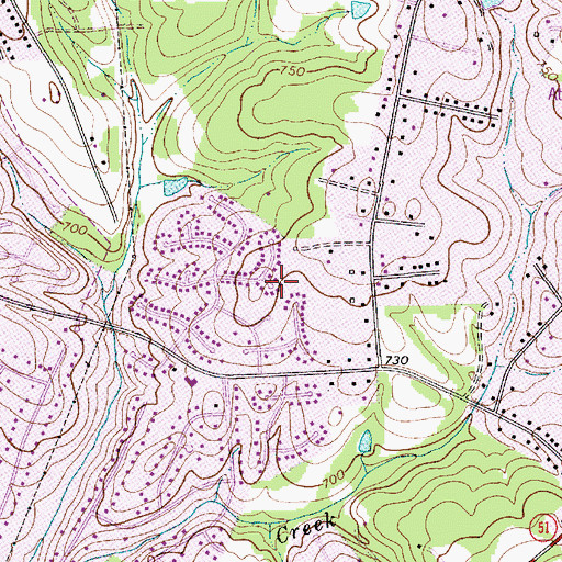 Topographic Map of Lawyers Station, NC