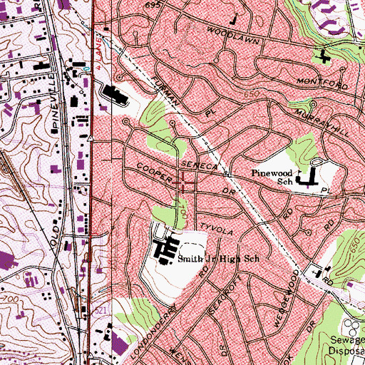 Topographic Map of Currituck, NC
