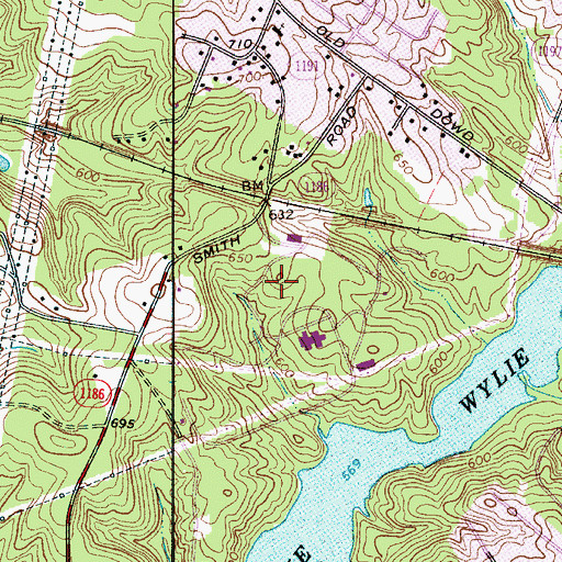 Topographic Map of Catawba Colony, NC