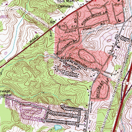 Topographic Map of Springfield, NC