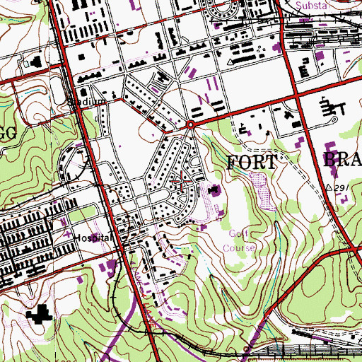Topographic Map of Normandy Heights, NC