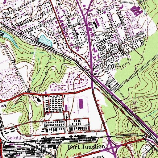 Topographic Map of Bataan, NC