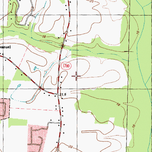 Topographic Map of Clevewood, NC