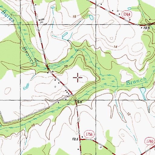 Topographic Map of Twin Creek, NC