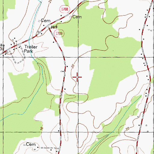 Topographic Map of Windsor, NC