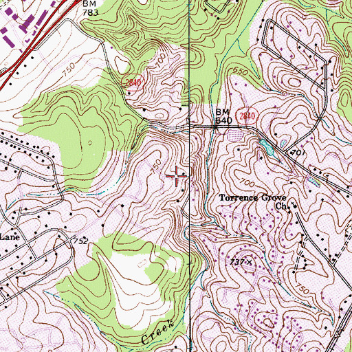 Topographic Map of Autumnwood, NC