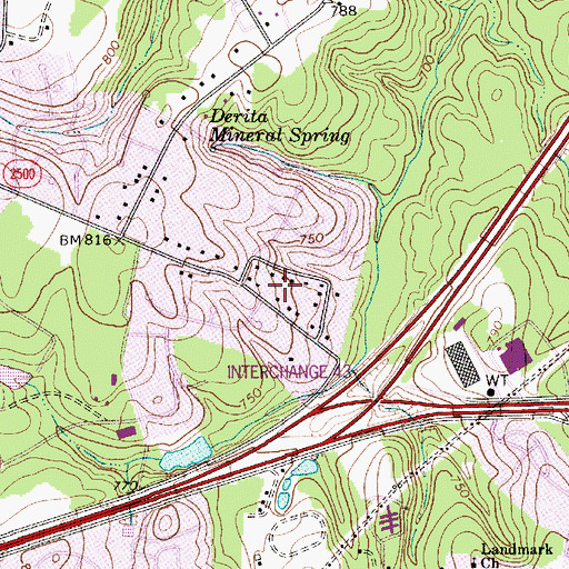 Topographic Map of Amarillo Park, NC