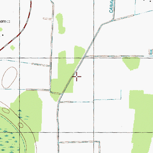 Topographic Map of Ballahack Canal, NC