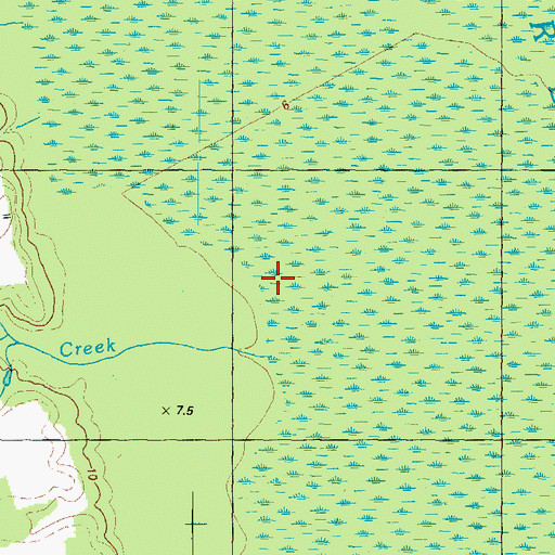 Topographic Map of Goose Creek, NC