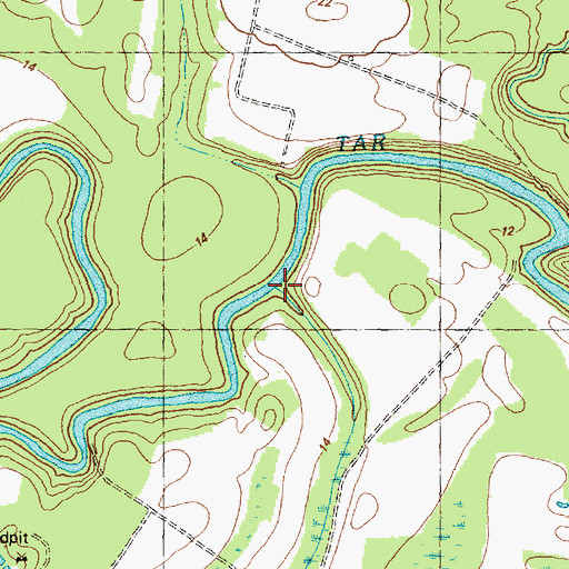 Topographic Map of Penders Mill Run, NC