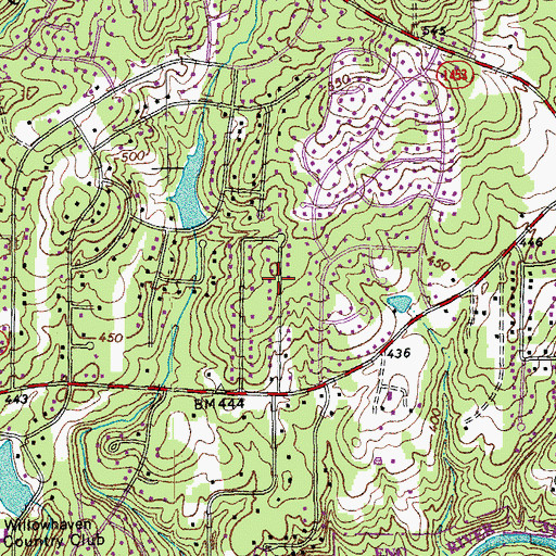 Topographic Map of Havenhill, NC