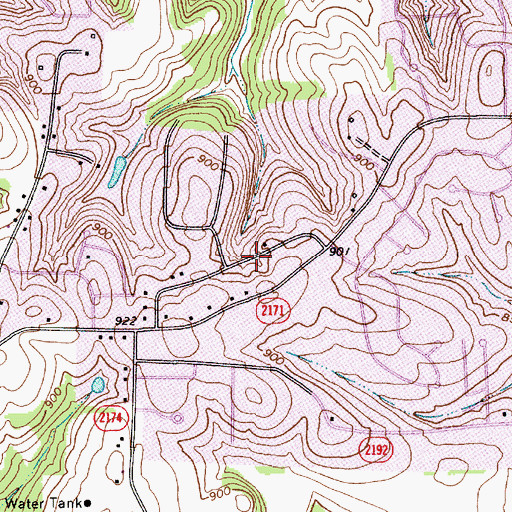 Topographic Map of Wildwood Park, NC