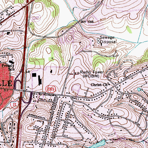 Topographic Map of Signal Hill Apartments, NC