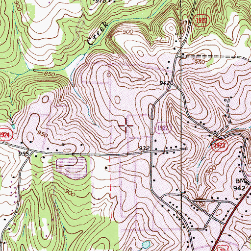 Topographic Map of Kingswood, NC