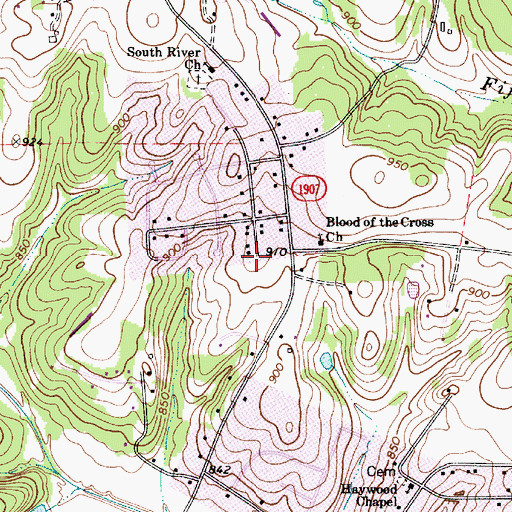 Topographic Map of Chipley Park, NC