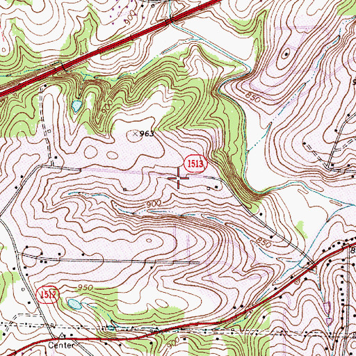 Topographic Map of Kentwood Park, NC