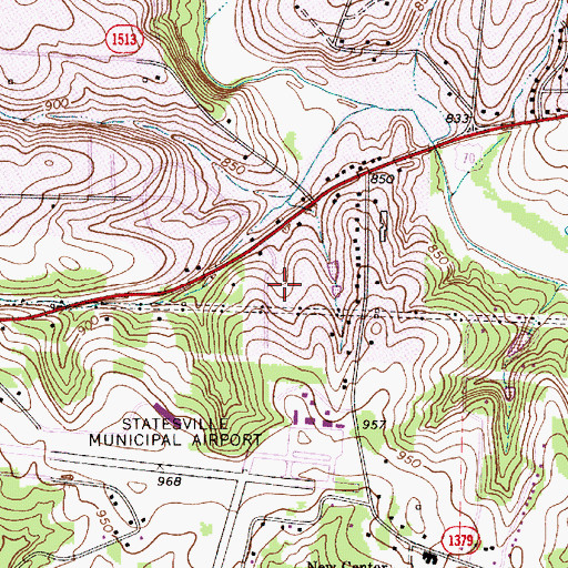 Topographic Map of Hickory Hills, NC