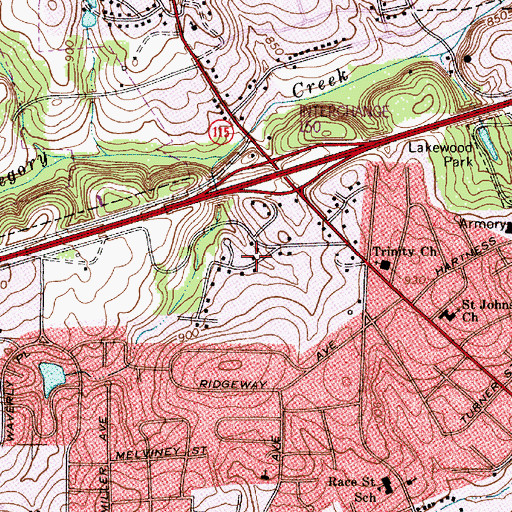 Topographic Map of Starmount, NC
