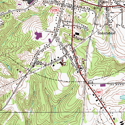 Topographic Map of Autumn Care Nursing Home, NC