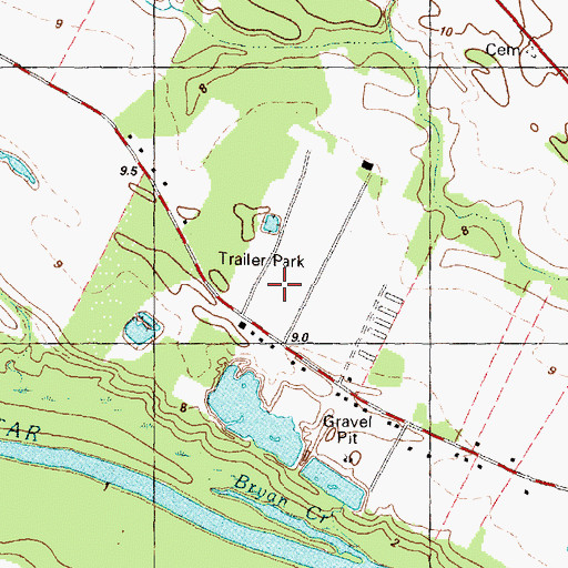 Topographic Map of River Road Minor, NC