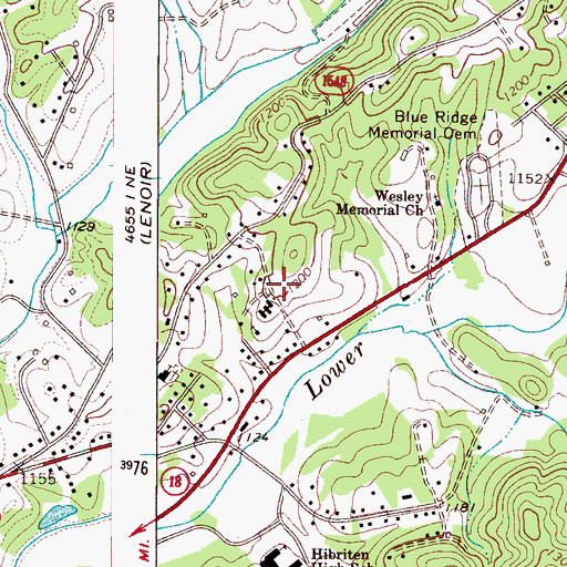 Topographic Map of LeMar Park, NC