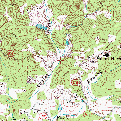 Topographic Map of Old Farm, NC