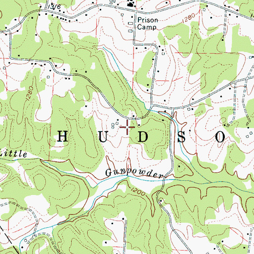 Topographic Map of Hampton Heights, NC