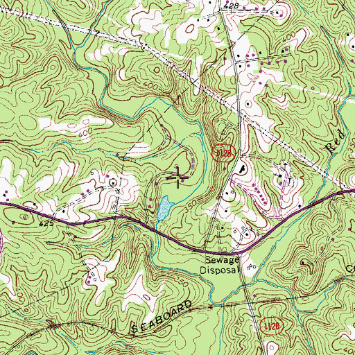 Topographic Map of Westwood Hills, NC