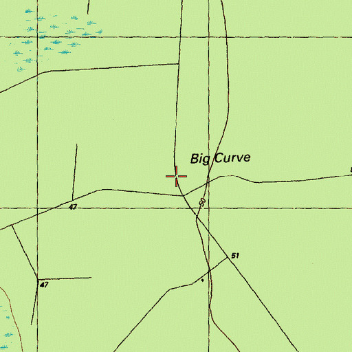 Topographic Map of Big Curve, NC