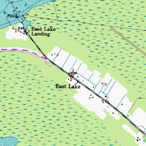 Topographic Map of East Lake, NC