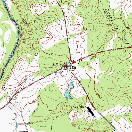 Topographic Map of Ita, NC
