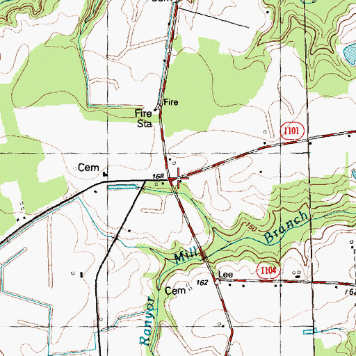 Topographic Map of Starlight, NC