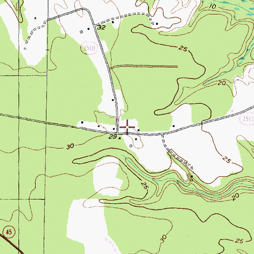 Topographic Map of Peterson, NC