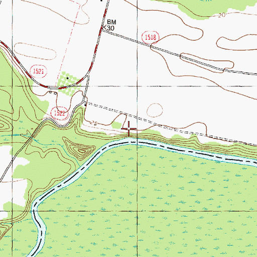 Topographic Map of Cedar Landing, NC