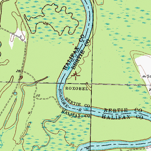 Topographic Map of Eason Island Landing, NC