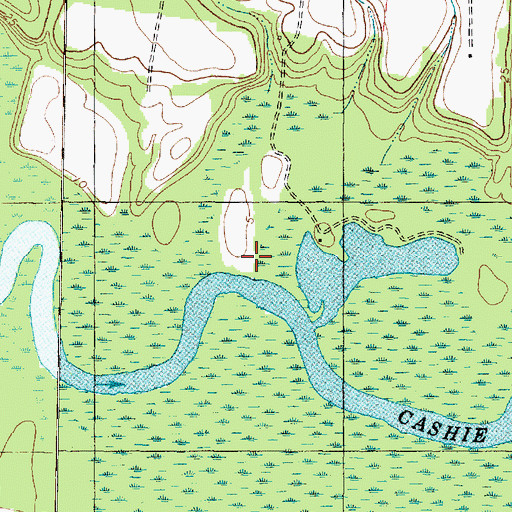 Topographic Map of Cooper Landing, NC