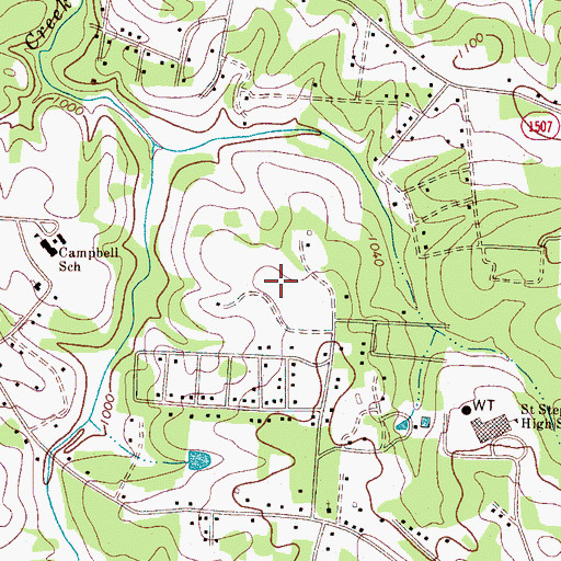 Topographic Map of Harry M Arnot Middle School, NC