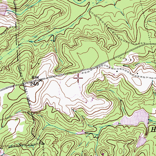 Topographic Map of Howard L Hall Elementary School, NC