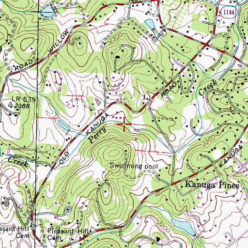 Topographic Map of Atkinson Elementary School, NC