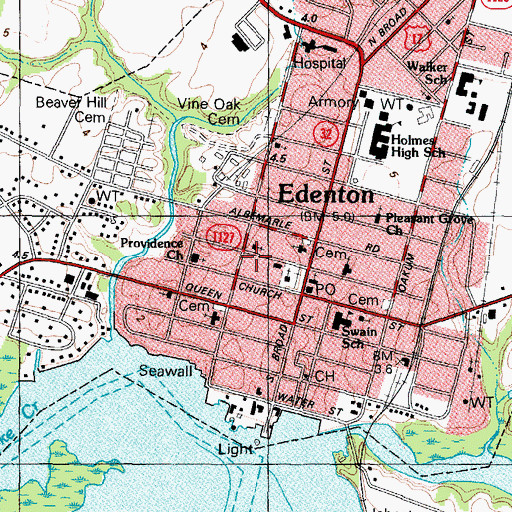 Topographic Map of Booth House, NC