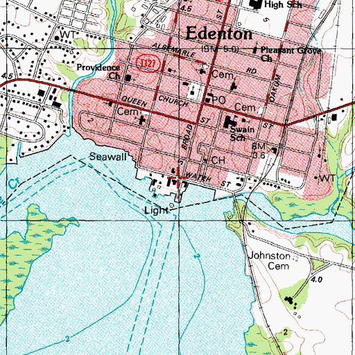 Topographic Map of Homestead House, NC