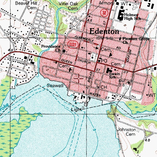 Topographic Map of Wessington House, NC