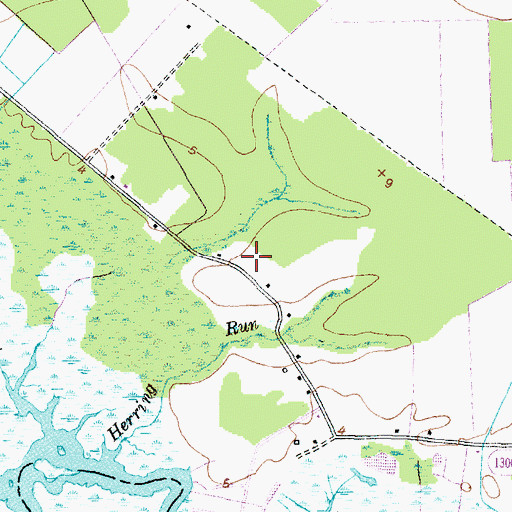 Topographic Map of Shallop Creek School, NC