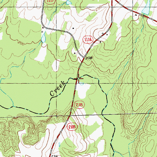Topographic Map of Wilder Bridge, NC